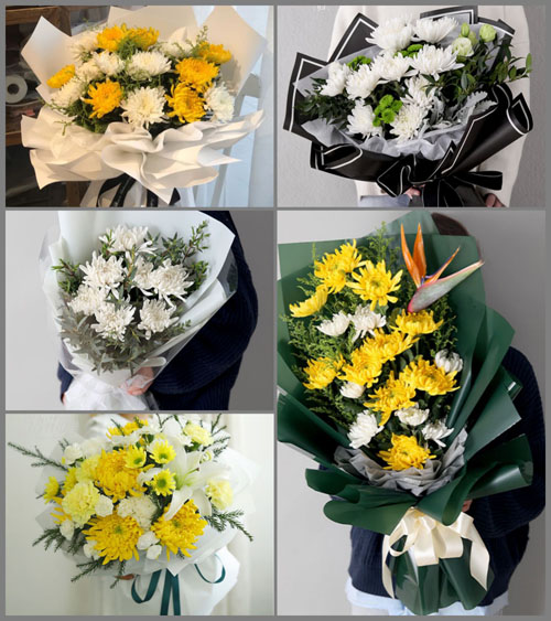 山东青岛平度市旧店镇石楼院村白事花束代送